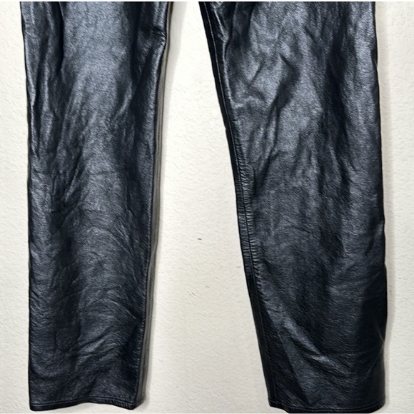 NWOT Revolve AGOLDE Recycled Leather Criss Cross Straight Pants in Detox Sz 30 - Picture 10 of 16